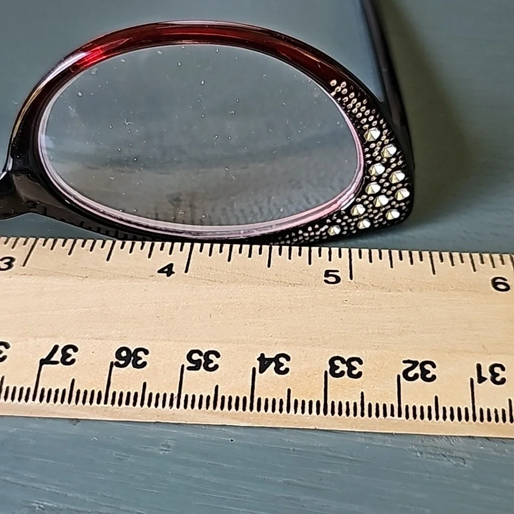Eyeglasses 🕶 women's vintage inspired reading glasses‎ 350. 63+1mm. Reinstones.